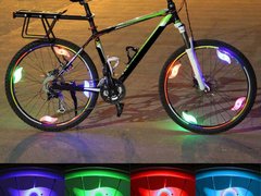 Lumina LED spite bicicleta multicolora